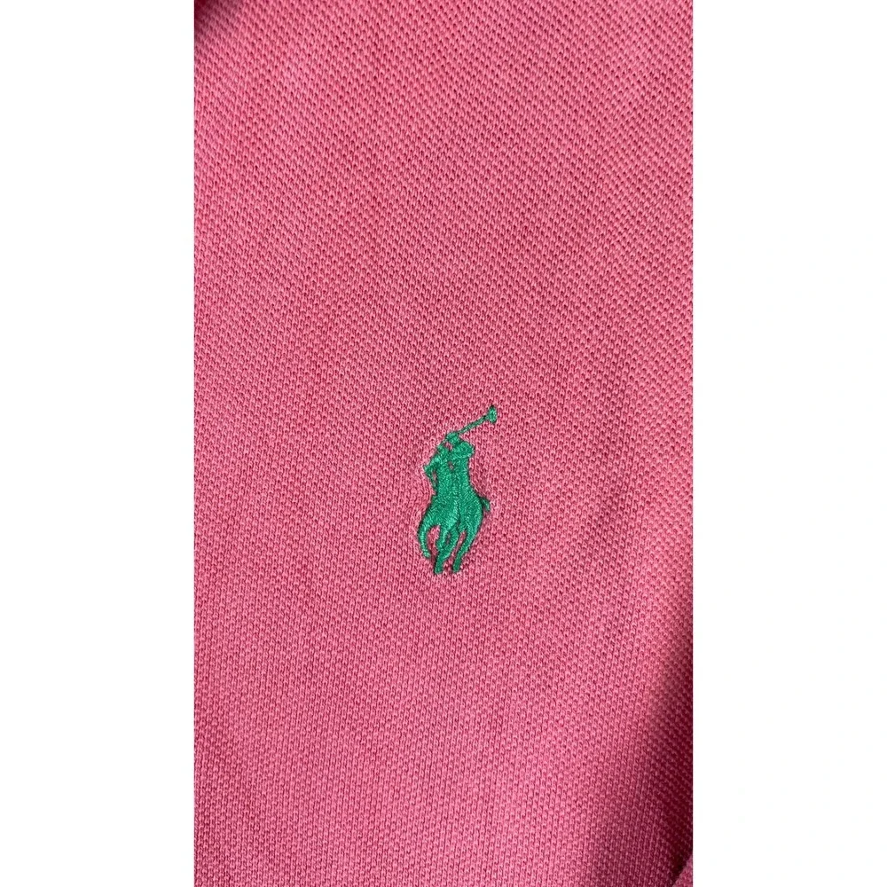 Polo Ralph Lauren Polo Shirt Mens L Pink Excellent Short Sleeve Pique Pony Logo